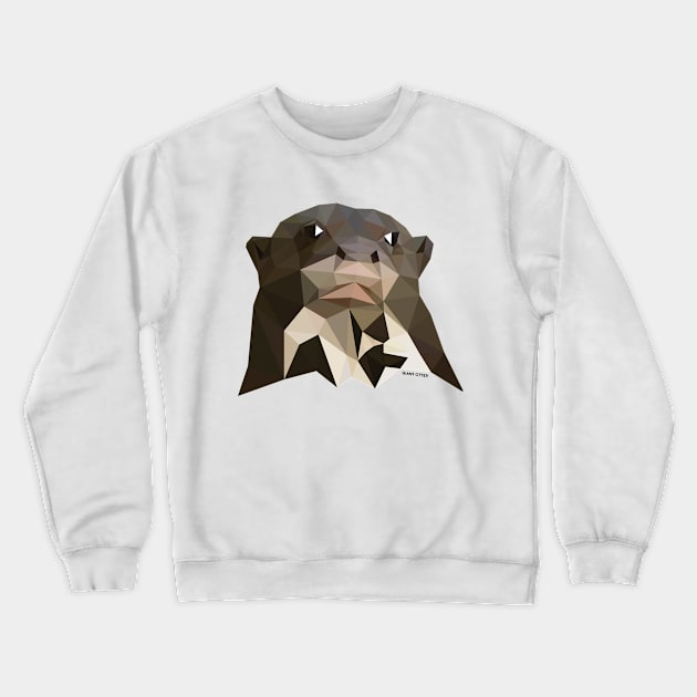 Giant Otter Crewneck Sweatshirt by GeometricWildlife